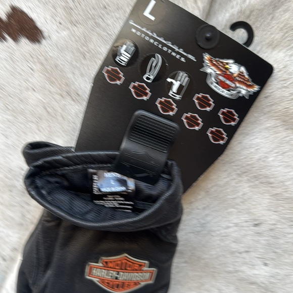 NWT Men’s Harley Davidson gloves black size L - Picture 3 of 4